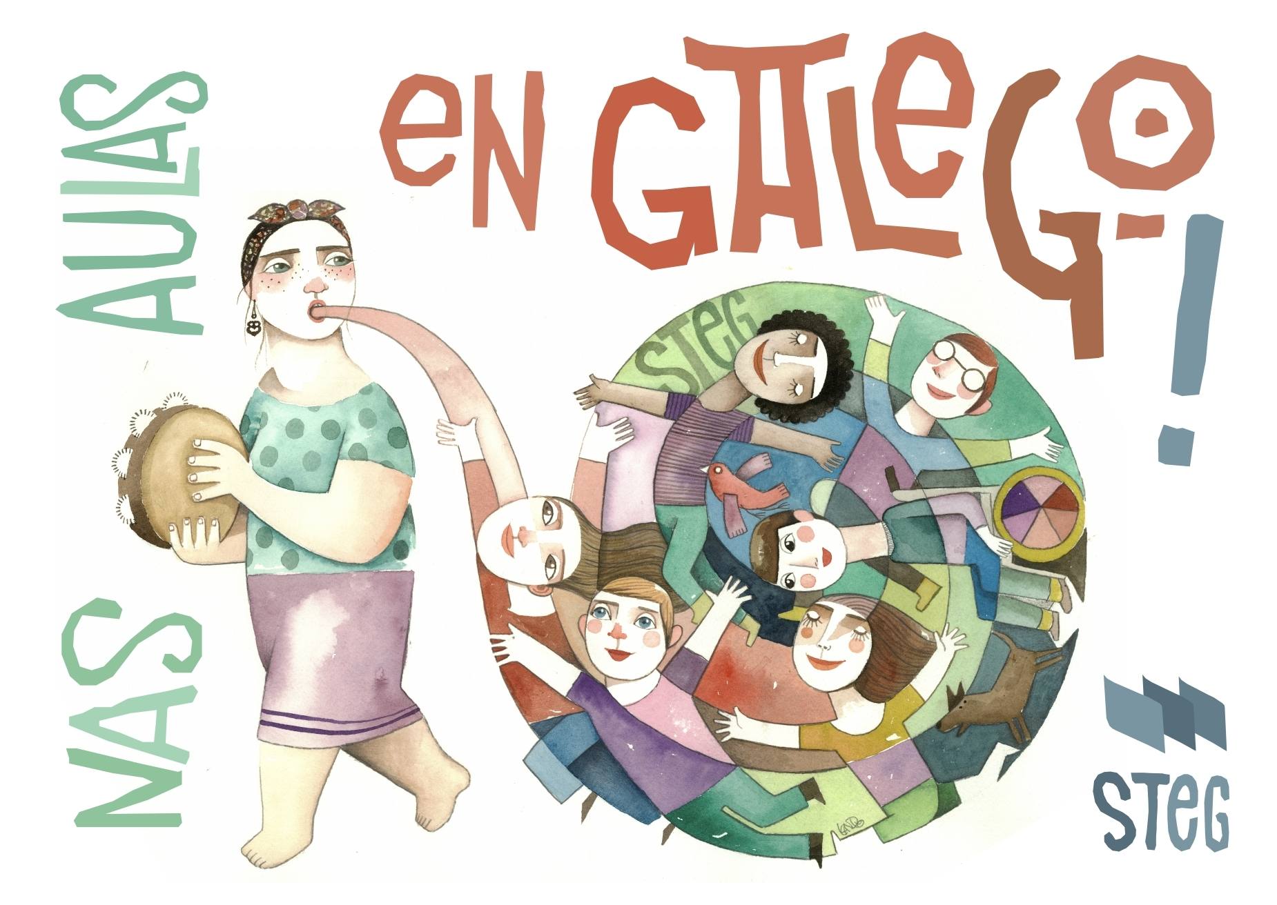 O STEG chama á manifestación do Día das Letras Galegas. Queremos Galego!